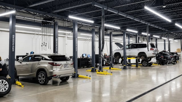 Heavy-duty commercial 2-post and 4-post hydraulic automotive lift columns, cylinders, and swing arms